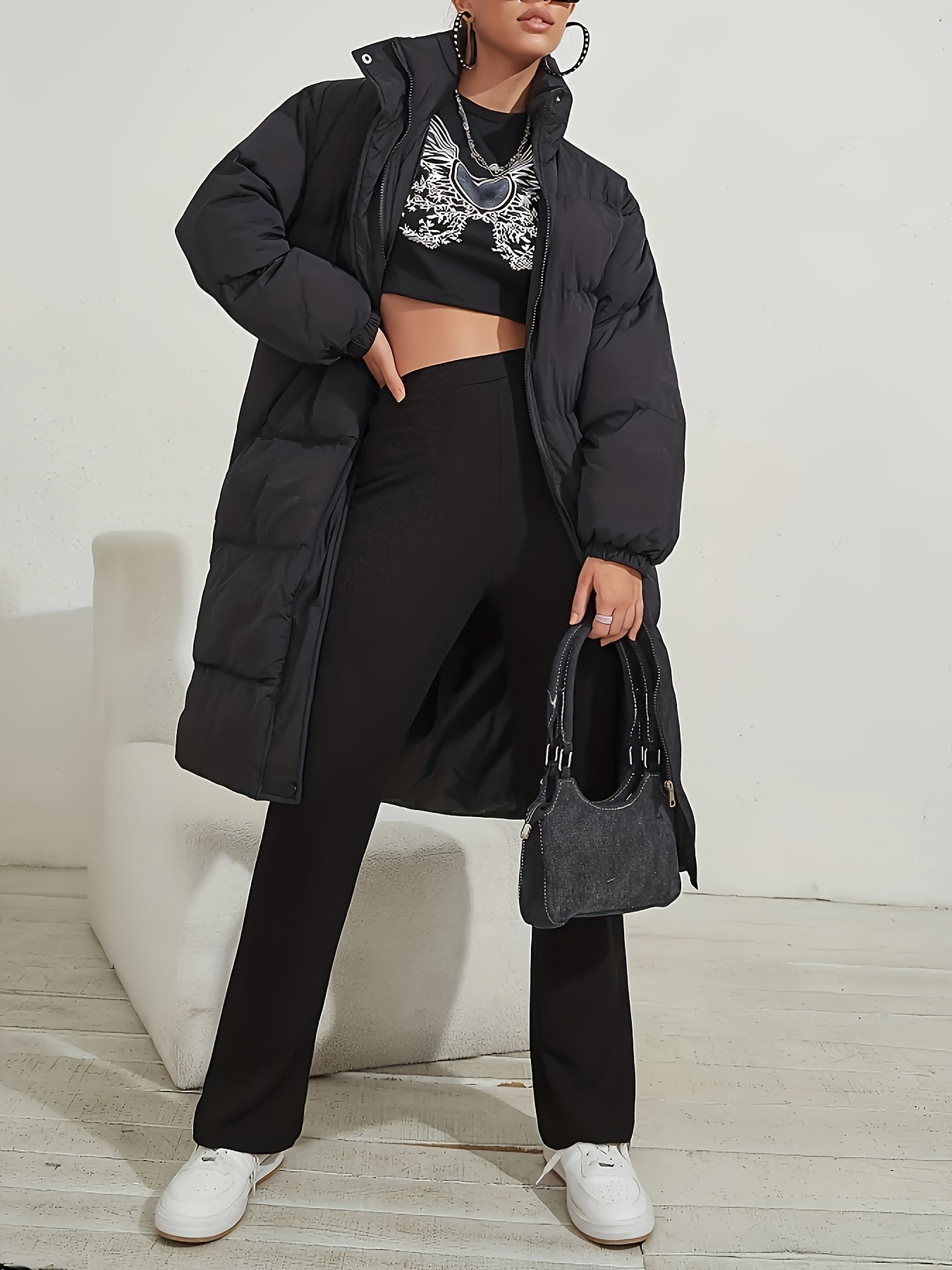 Ashley | Coat with high collar