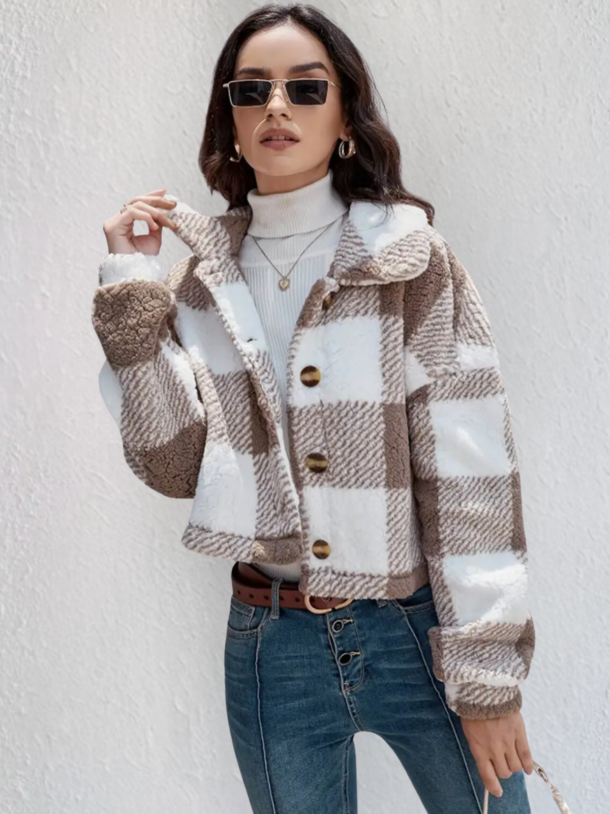 Teddie | Checked coat