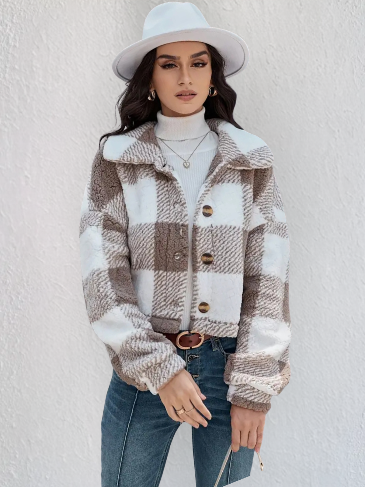 Teddie | Checked coat