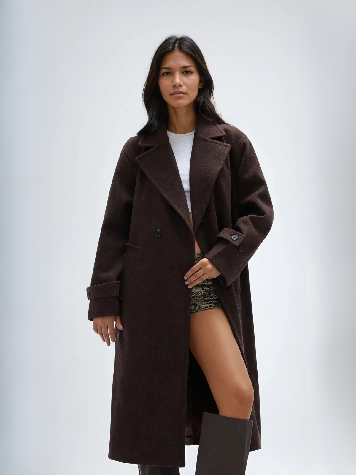 Syfra | Oversized wool blend coat