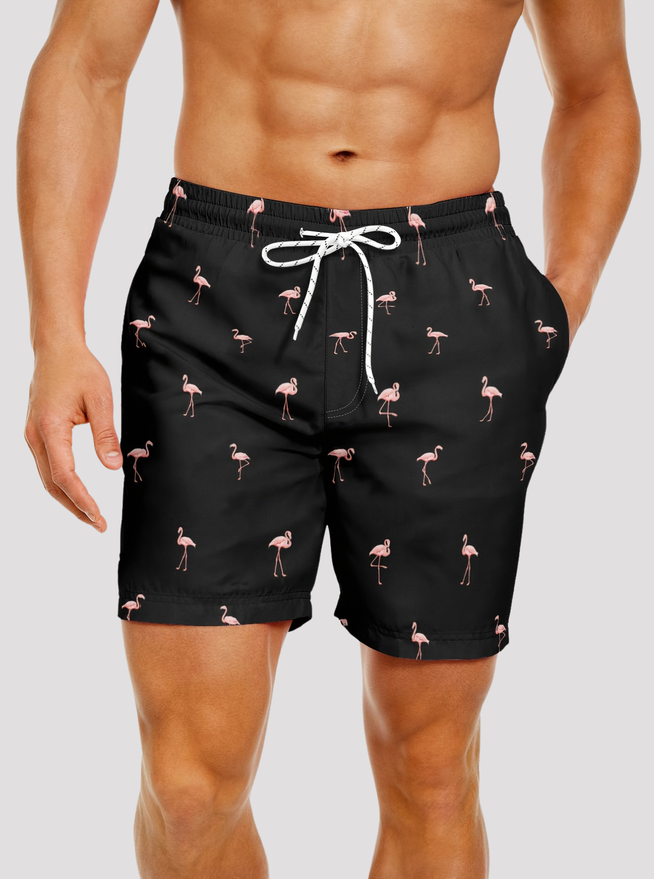 Zwembroek met Flamingo print