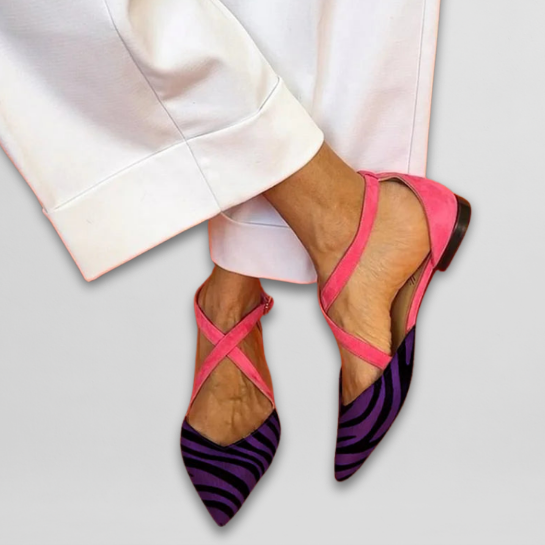 Elise | Ballet Flat with Straps
