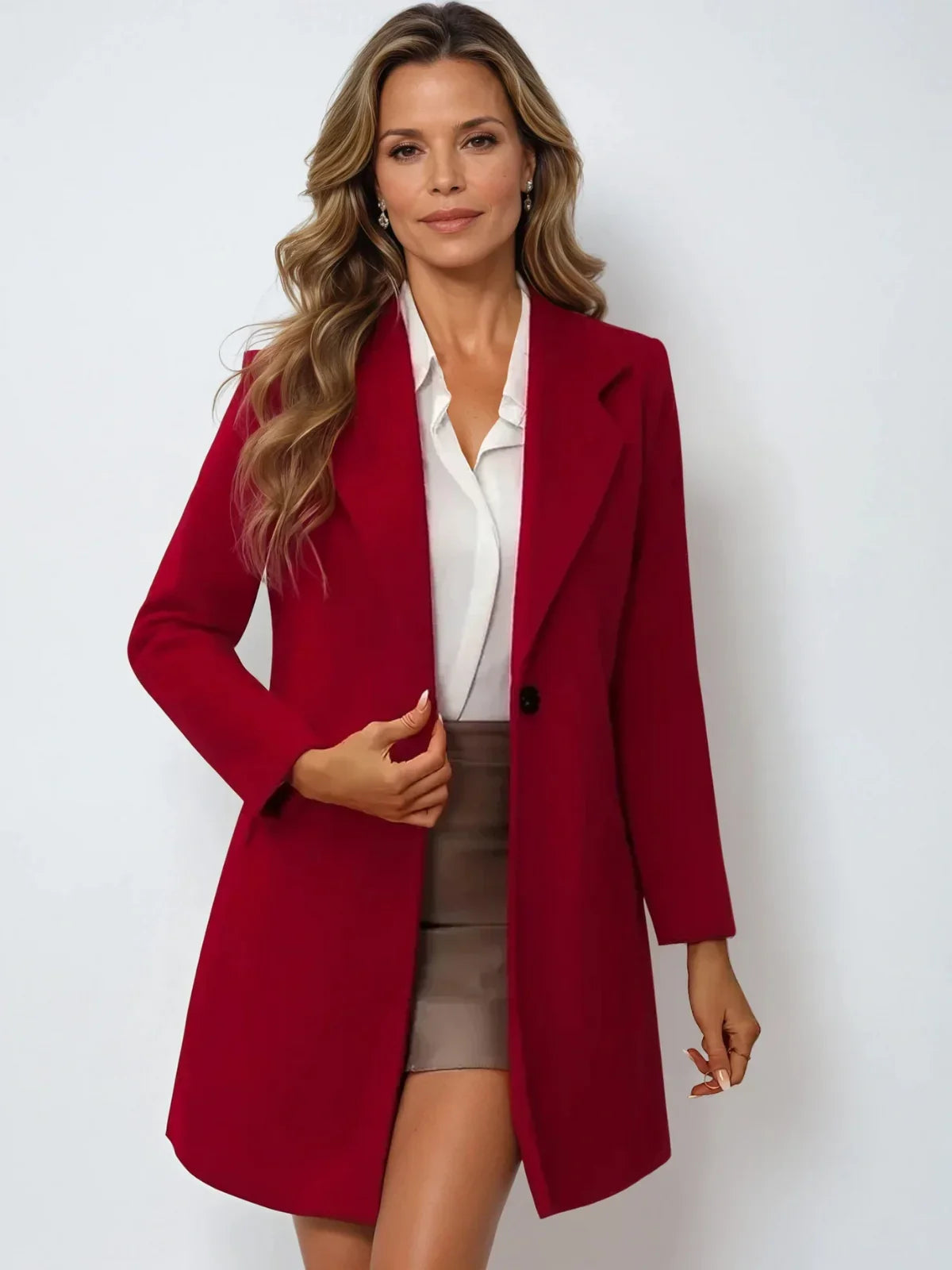 Savine | Long blazer with one button