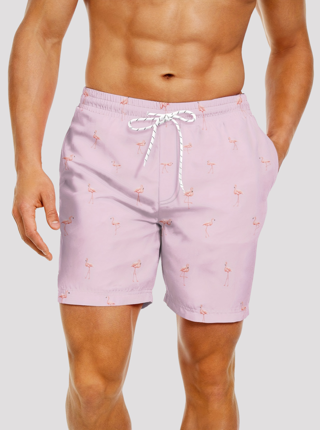 Zwembroek met Flamingo print