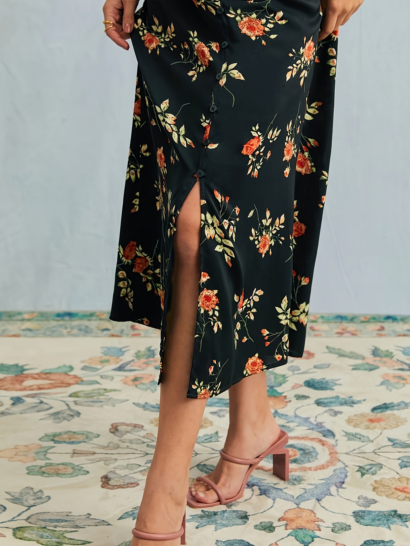 Serena | Maxi jurk met v-hals
