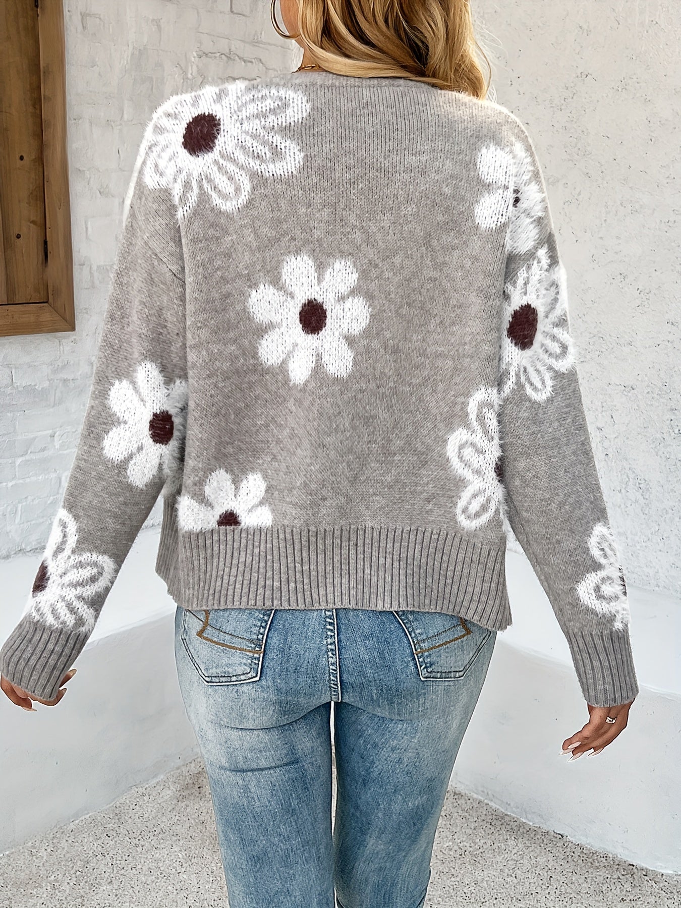 Vest met bloemendessin