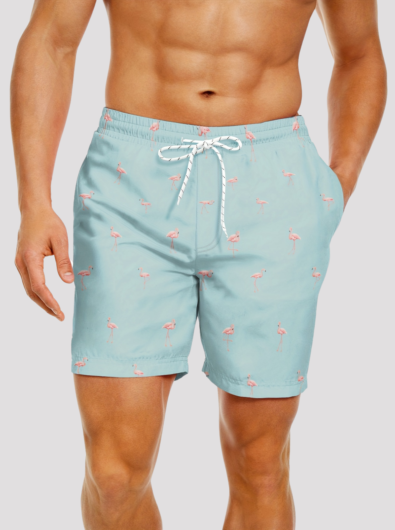 Zwembroek met Flamingo print