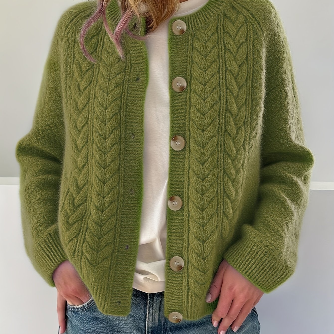 Cyntia | Knitted cable cardigan