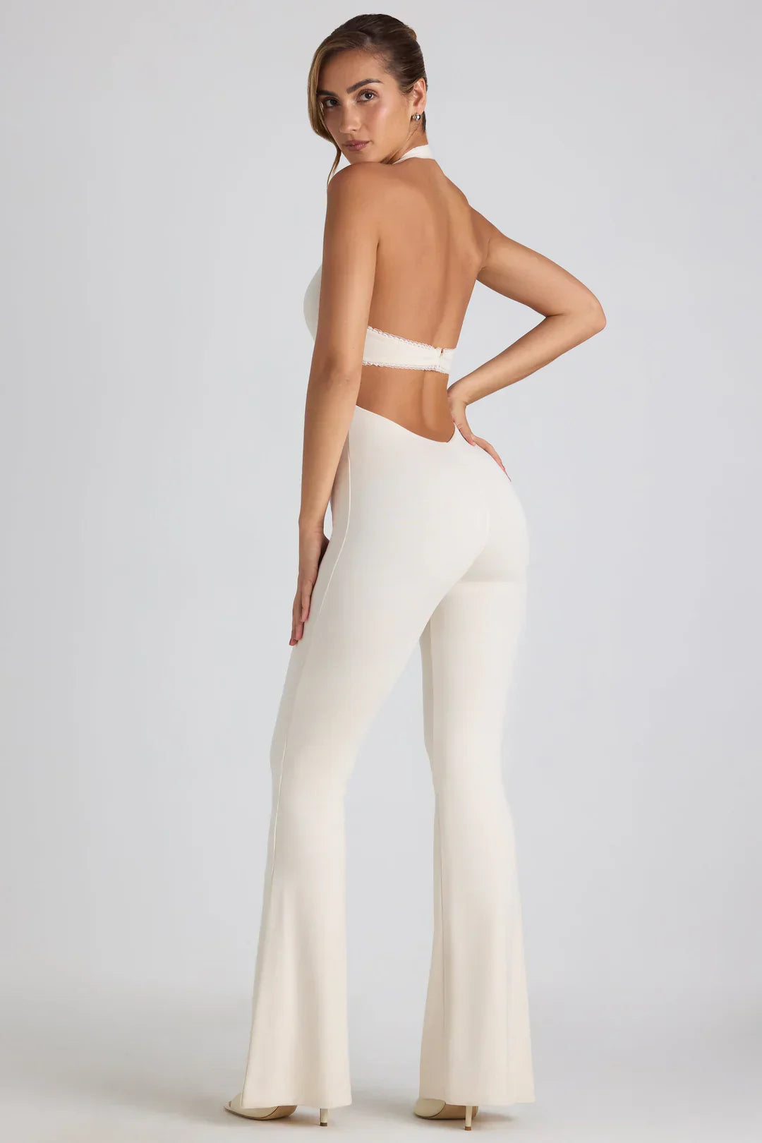 Valora | Halter jumpsuit met open rug
