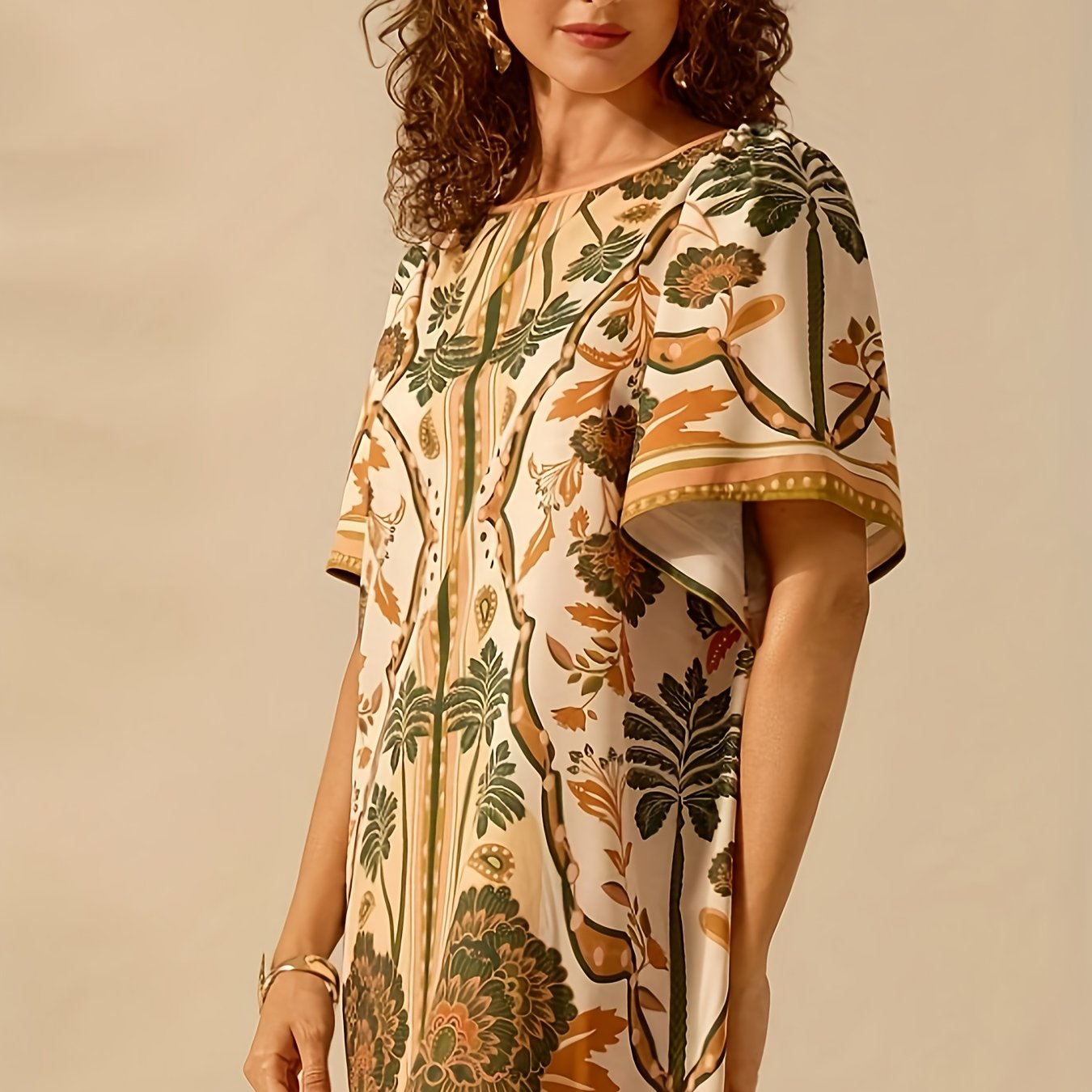 Suzy | Tuniek met Tropische Bloemenprint