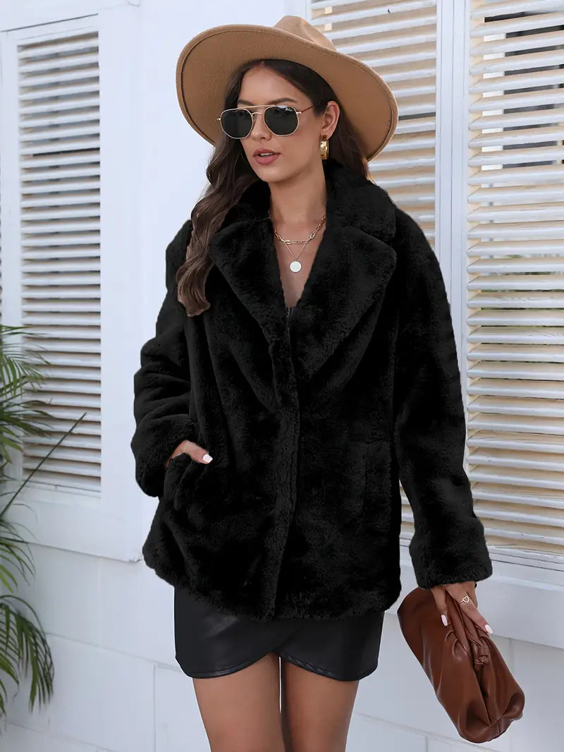 Elle | Faux fur coat