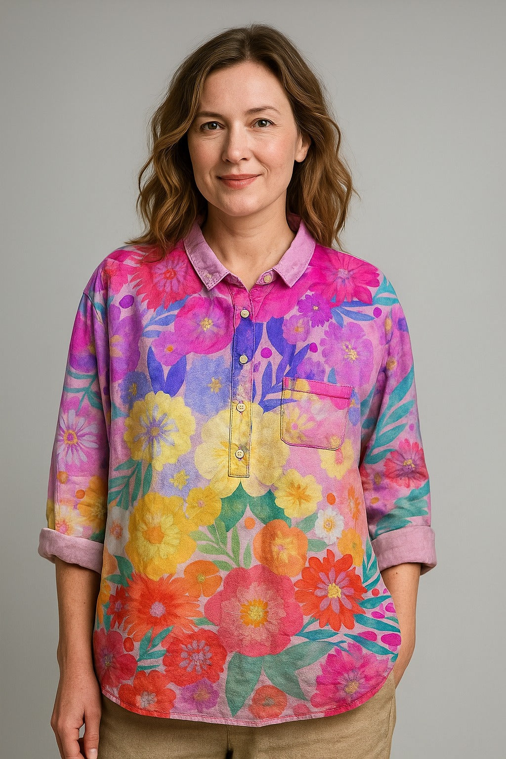 Ciana | Multicolor floral blouse