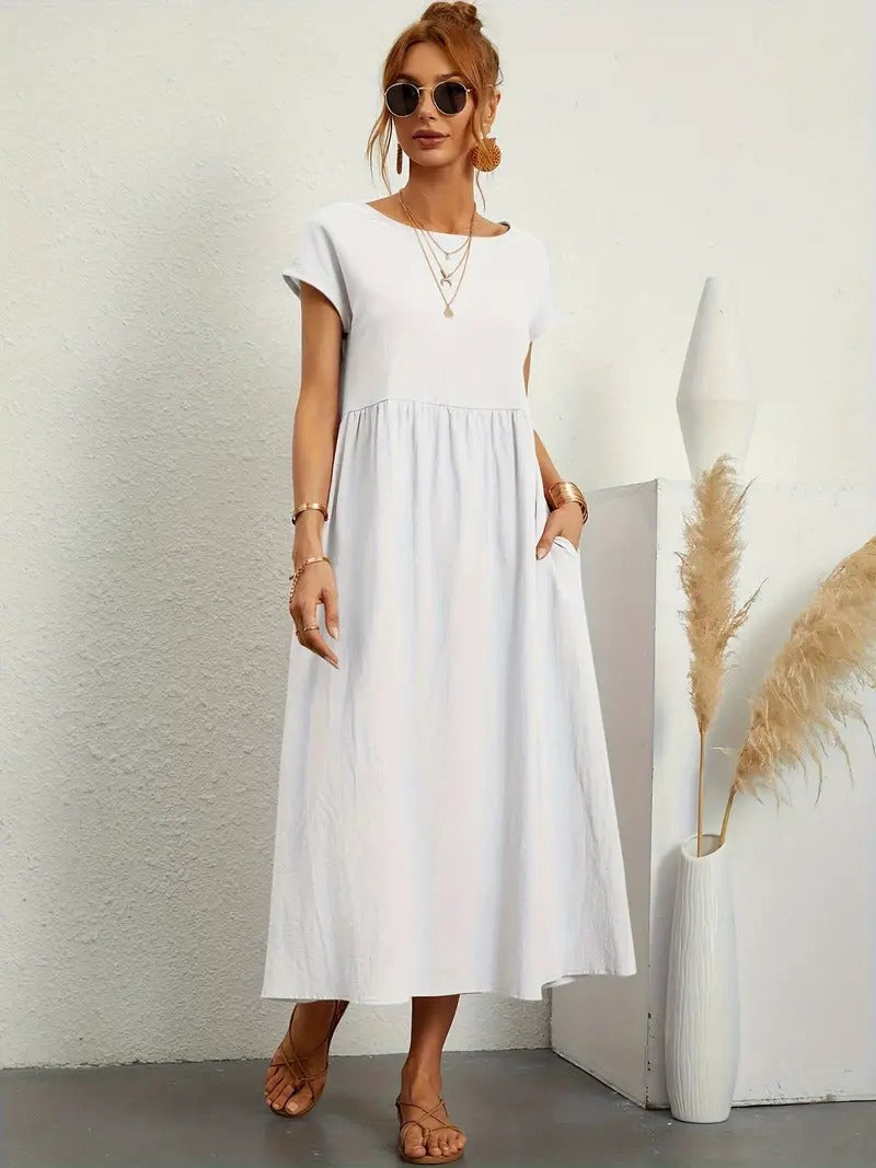 White dress with Pockets