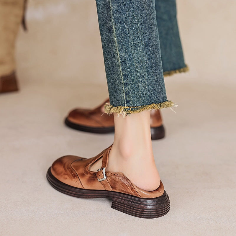 Skyla | T‑strap mules