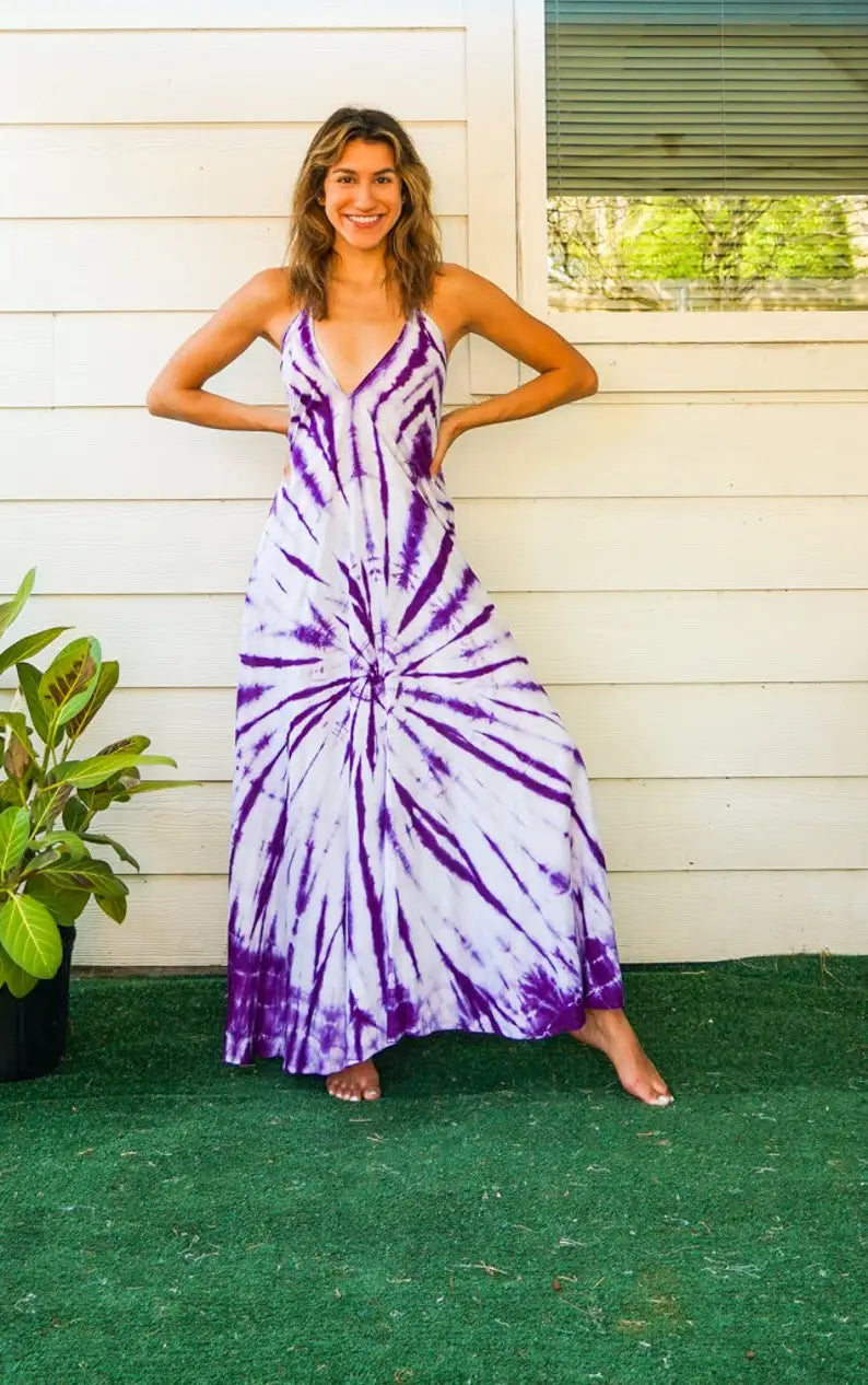 Violet Dream | Tie-Dye Maxi Jurk
