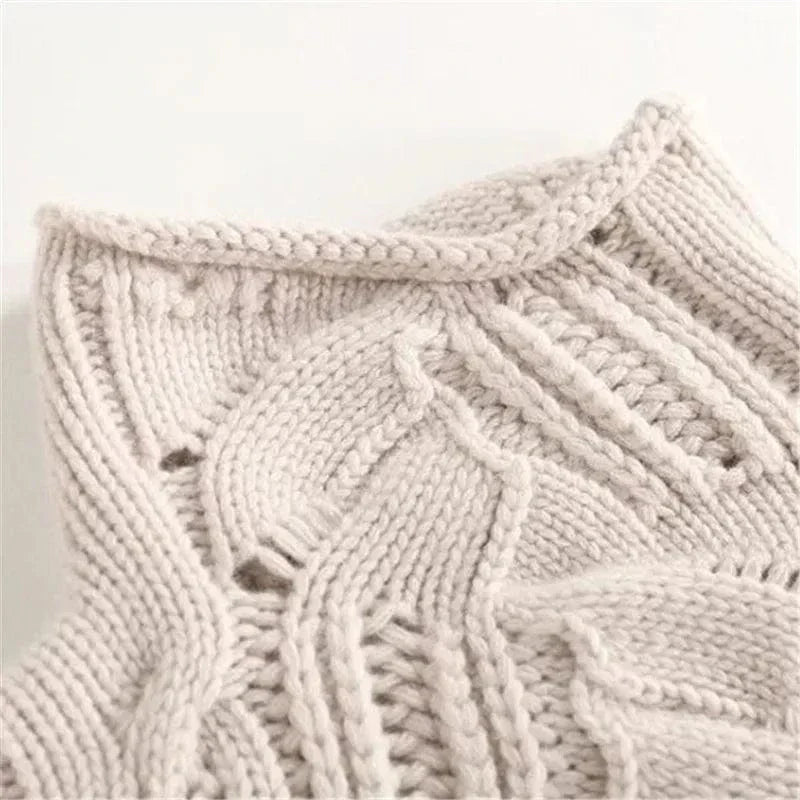 Jennae | Cable-knit turtleneck jumper