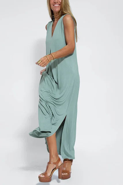 Lissa | Vintage jurk met V-hals