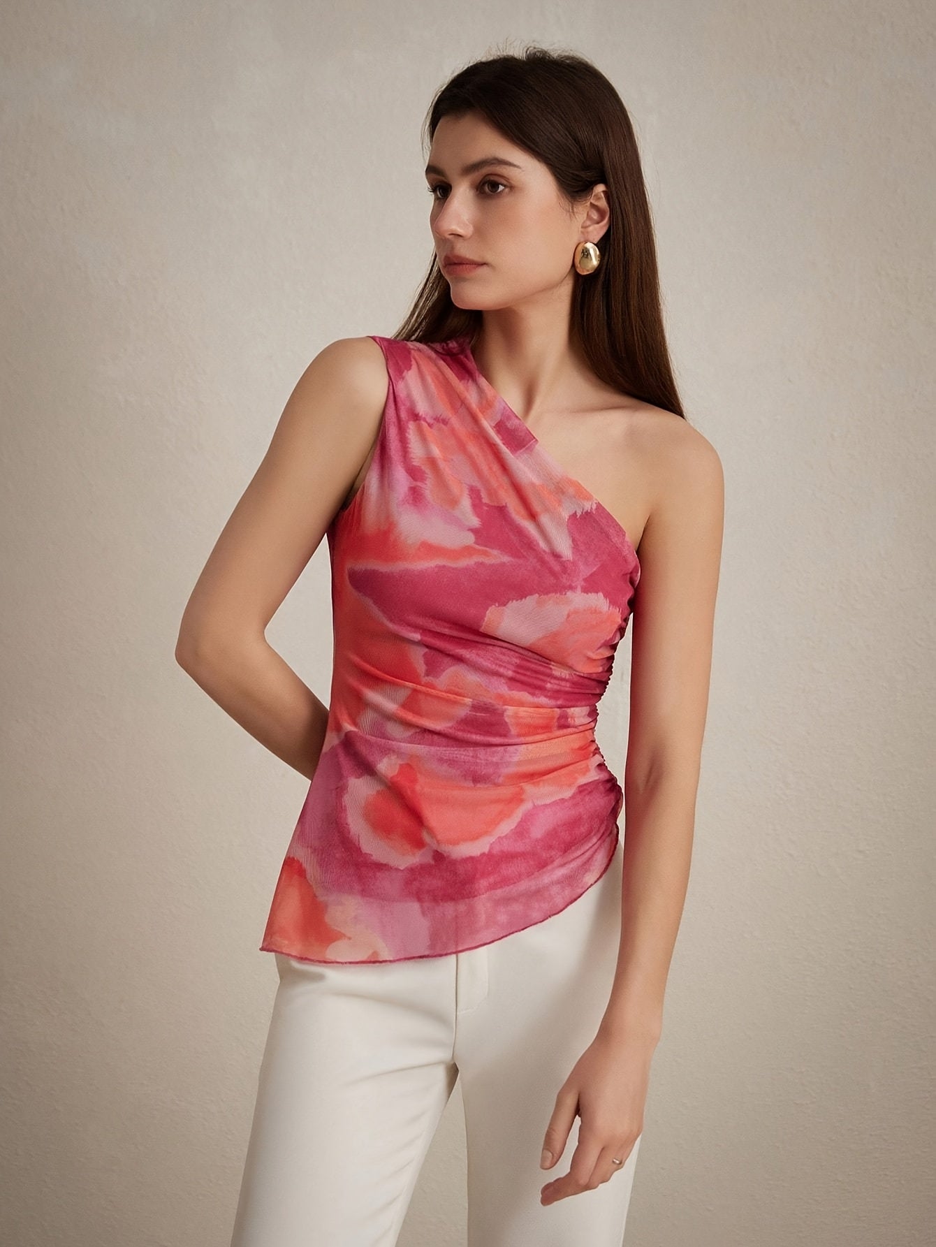 Half-off-the-shoulder top