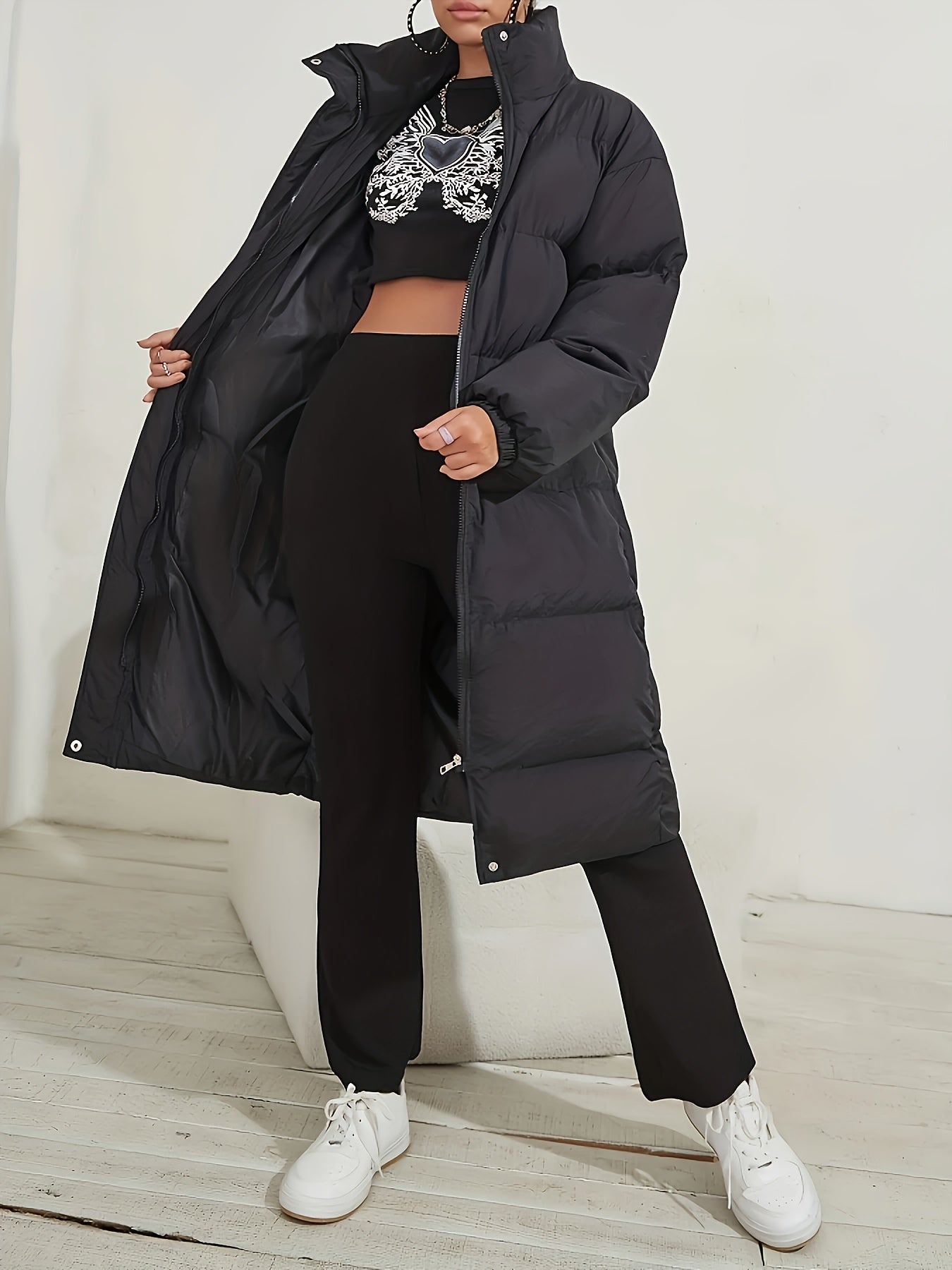 Ashley | Coat with high collar