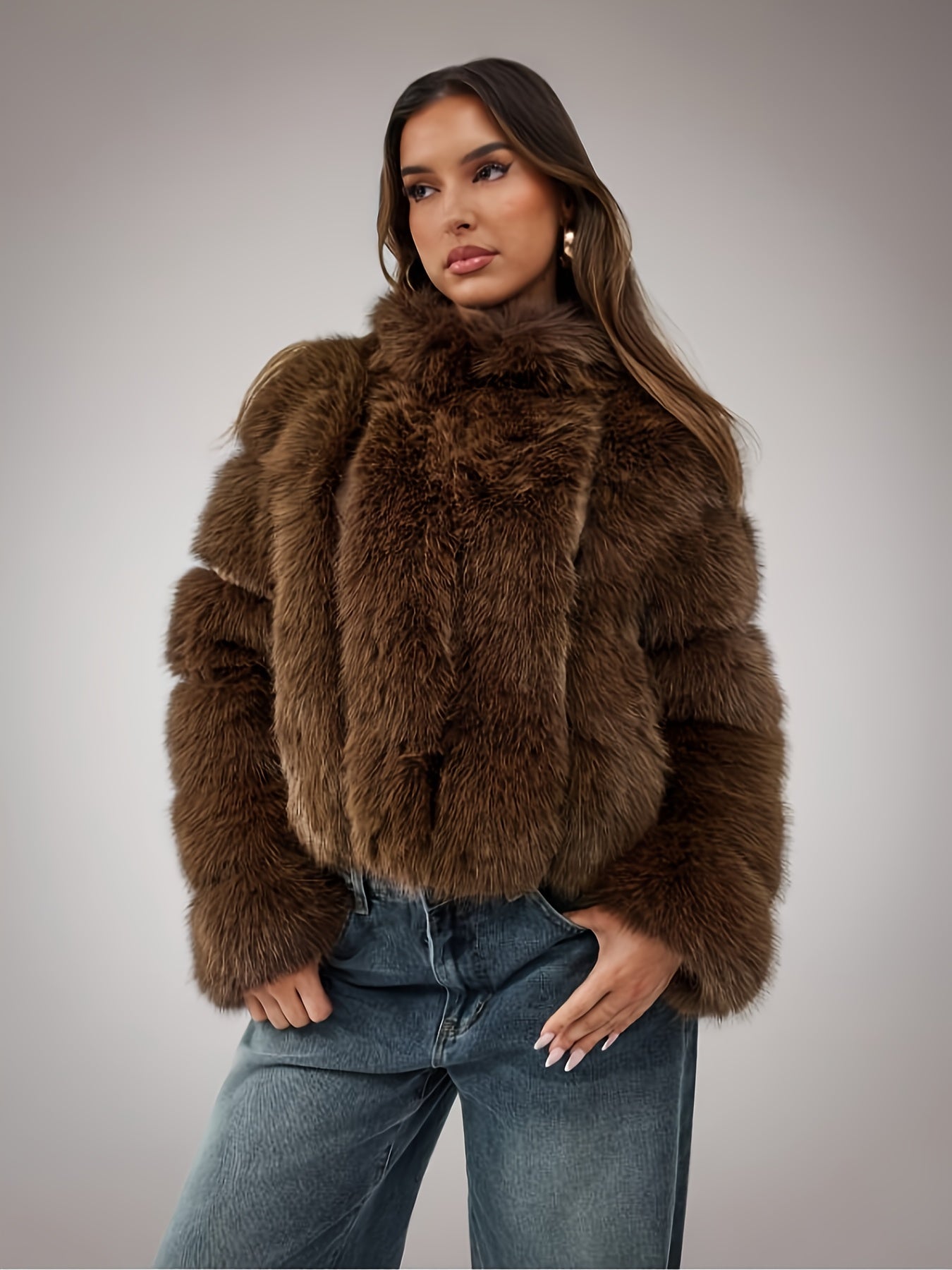 Selin | Short faux fur jacket