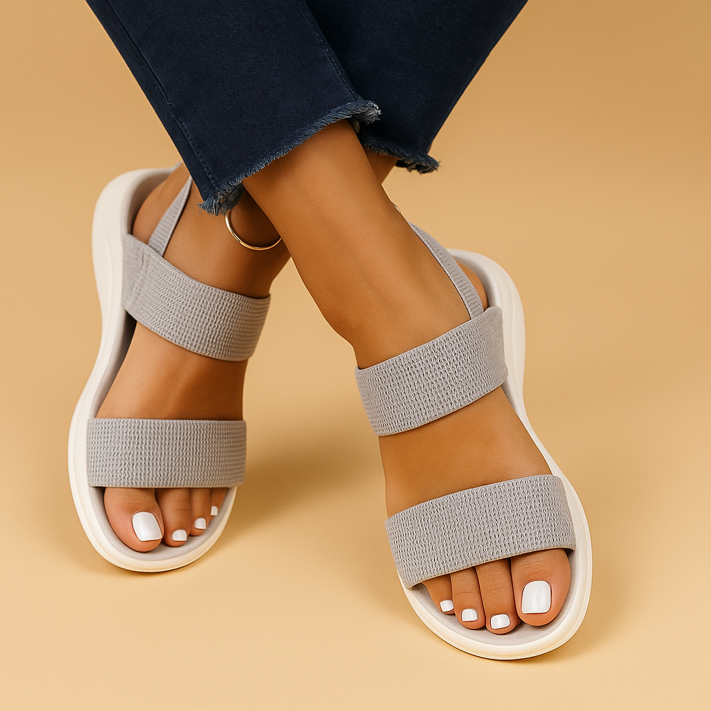Sporty Sandals with Stretch Strap