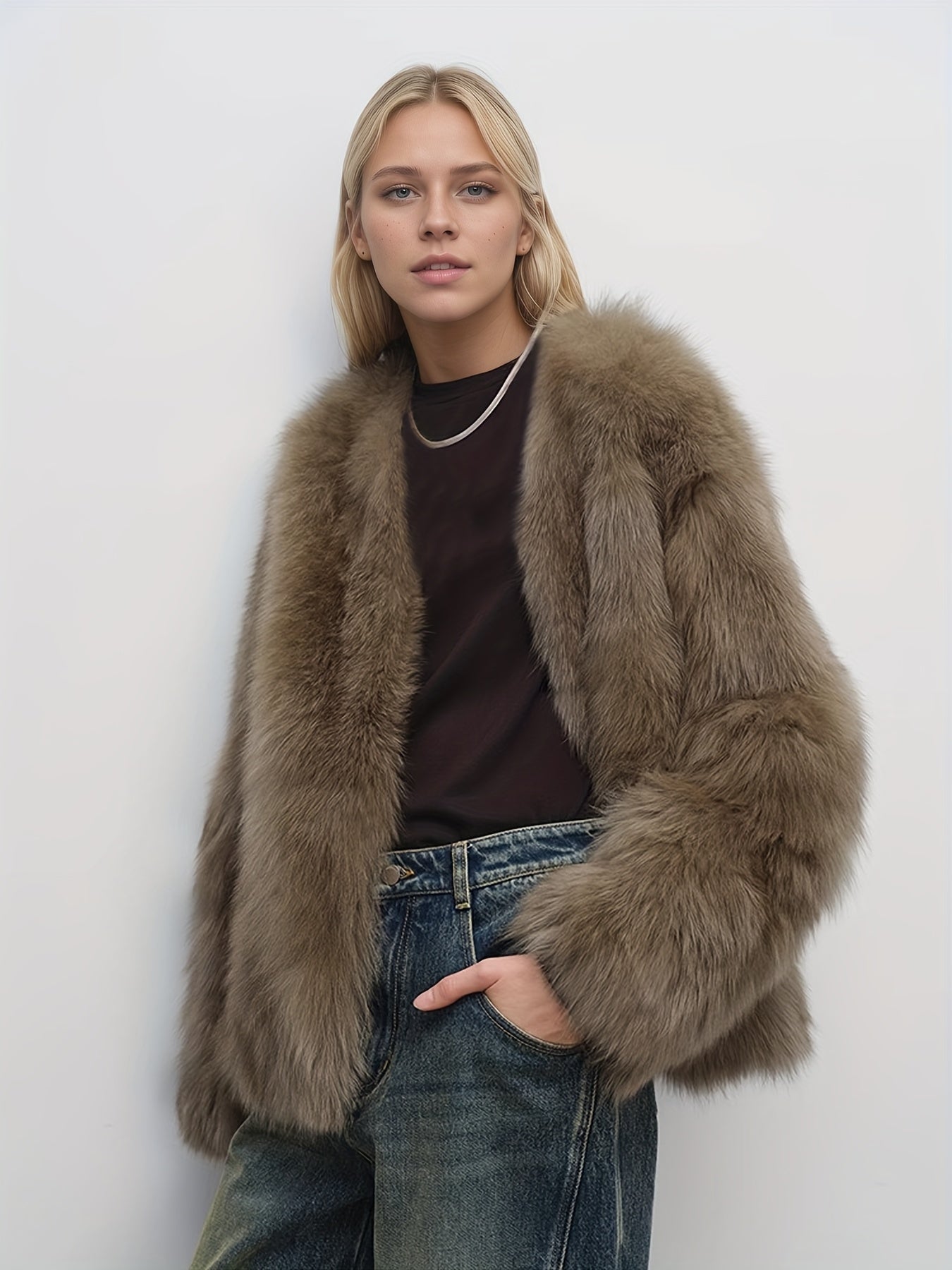 Sylvia | Faux fur jacket