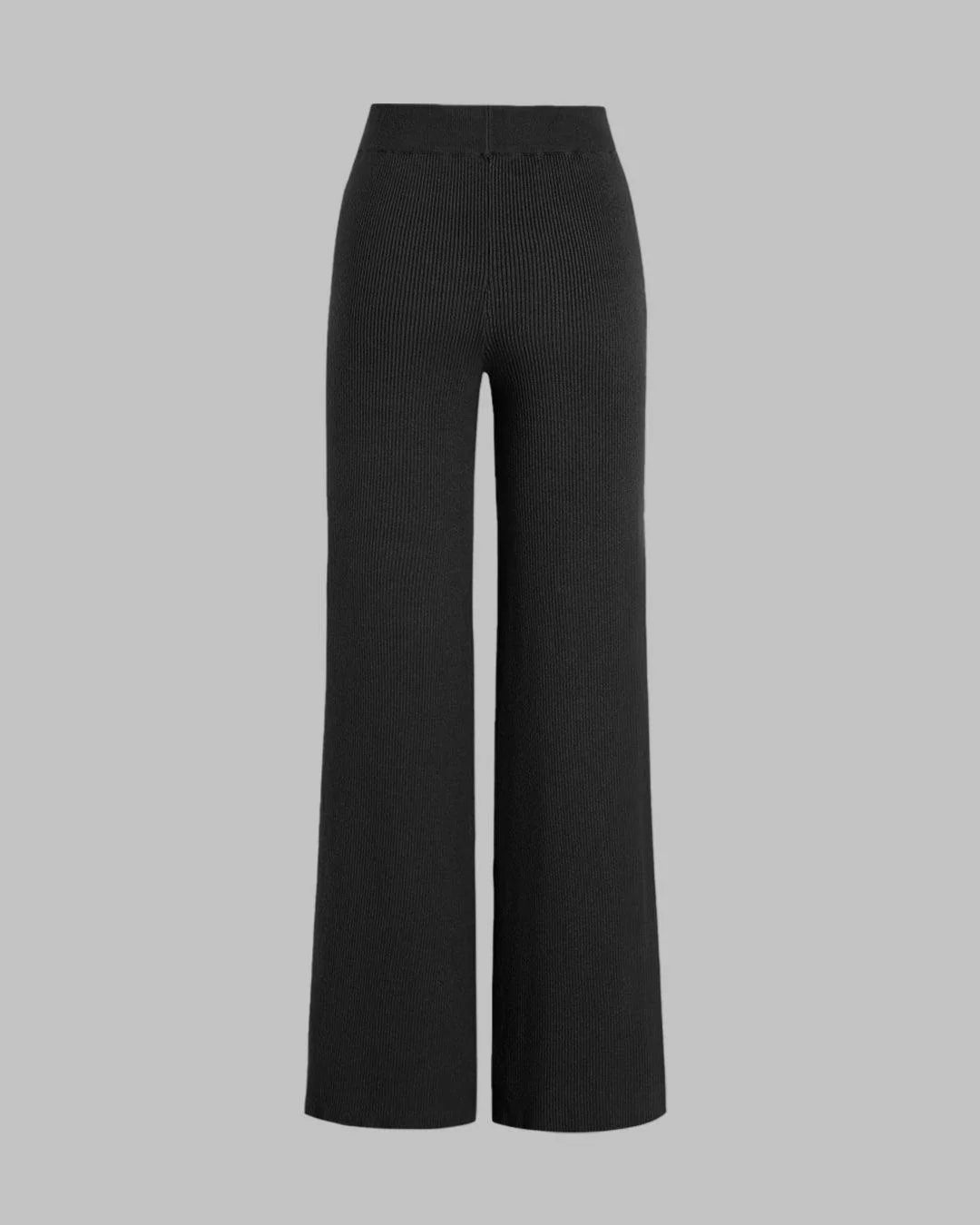 Carin | Ribbed wide-leg trousers