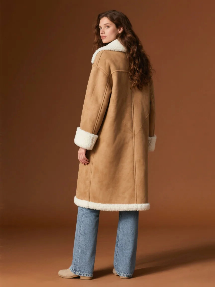 Carol | Camel coat with teddy lining