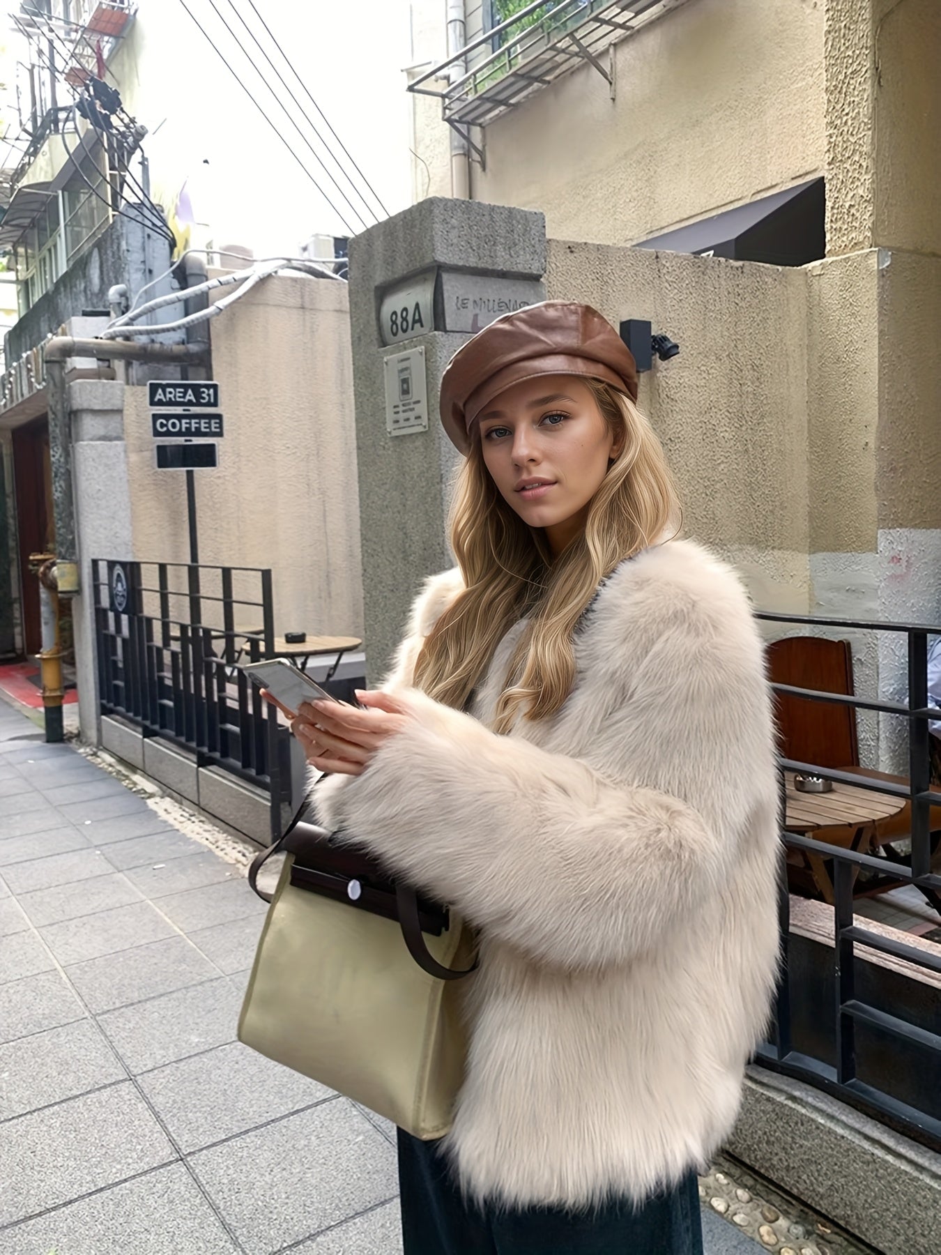 Sylvia | Faux fur jacket