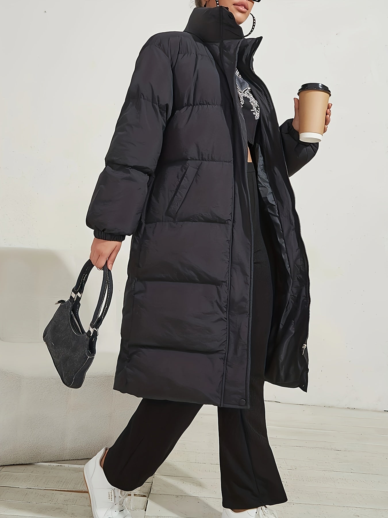 Ashley | Coat with high collar