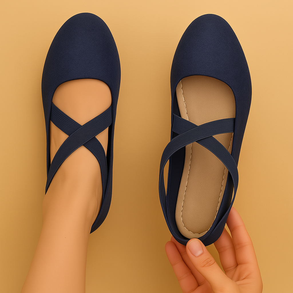 Luchtige sleehakken met siernieten voor dames | Elvira