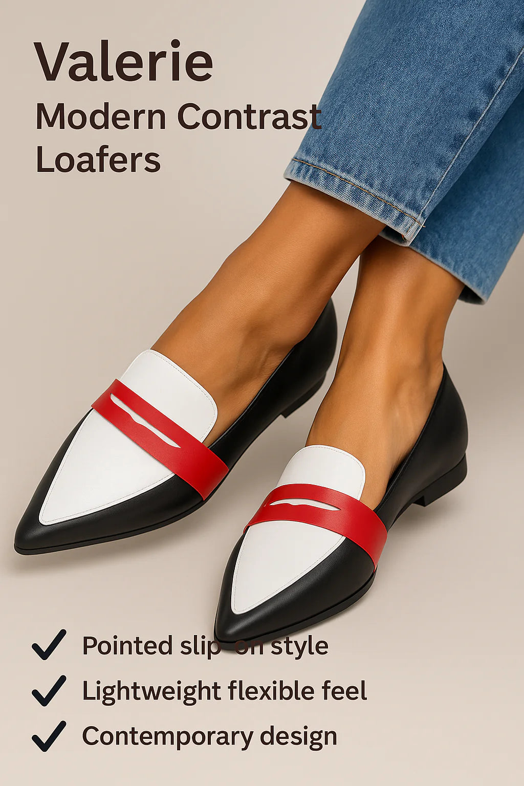 Valerie | Loafers with Instep Strap