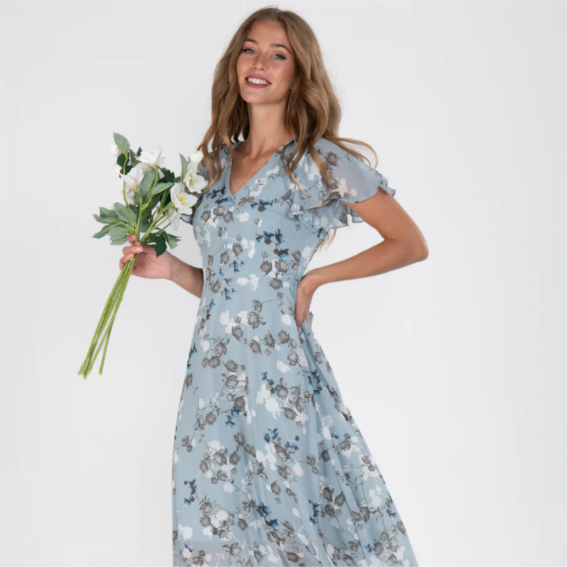 Liza | Jurk met bloemen patroon
