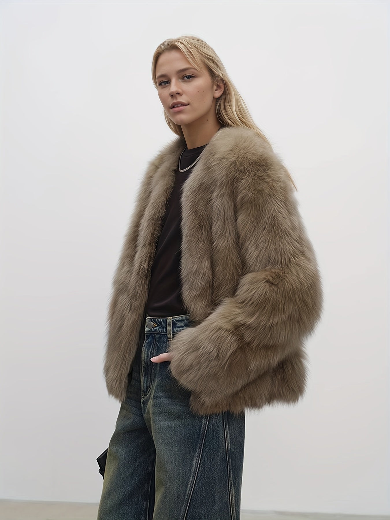 Sylvia | Faux fur jacket