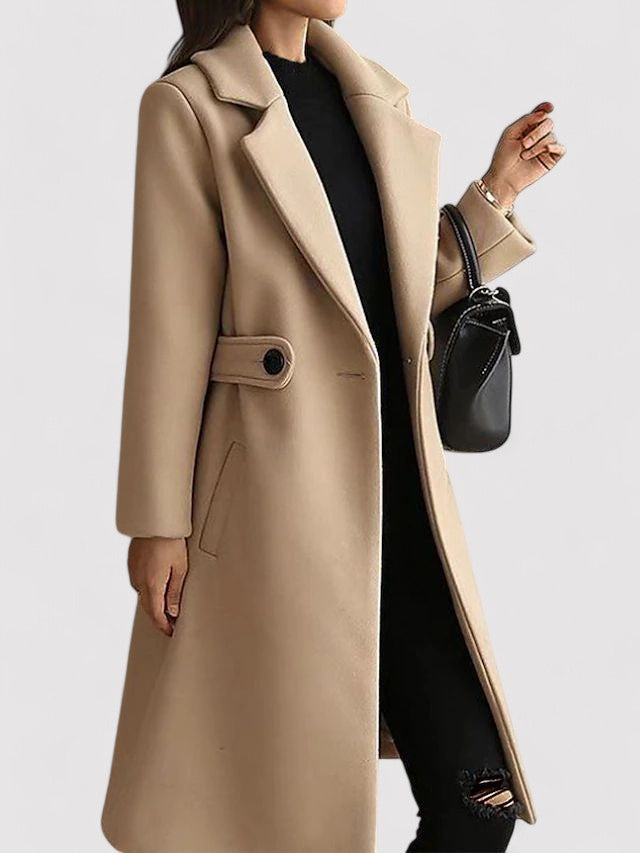 Jaimi | Wool blend coat with belt