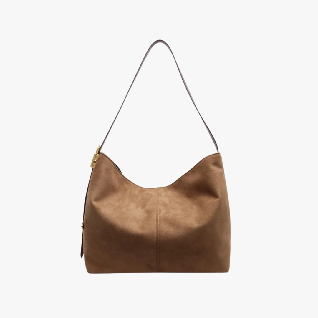 Edna Lock Suede Bag