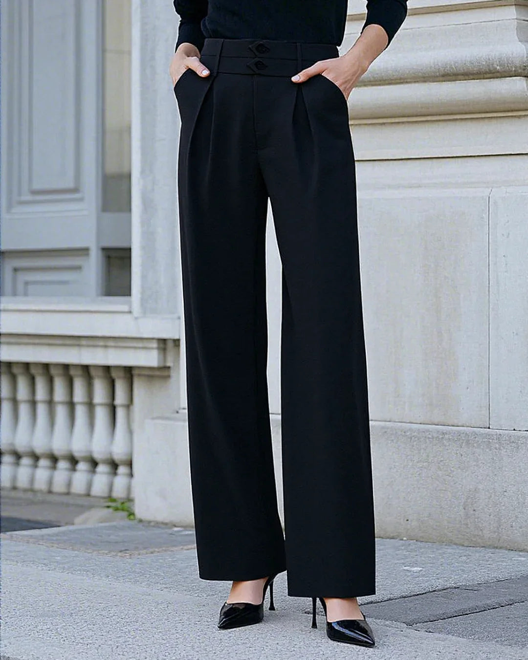 Chaily | Pleated wide-leg trousers