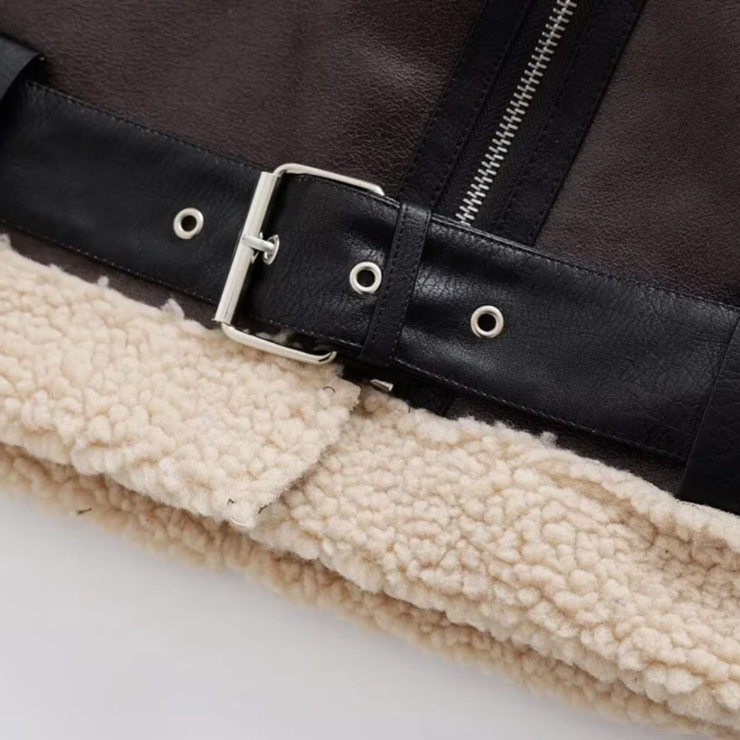 Danna | Shearling-lined jacket