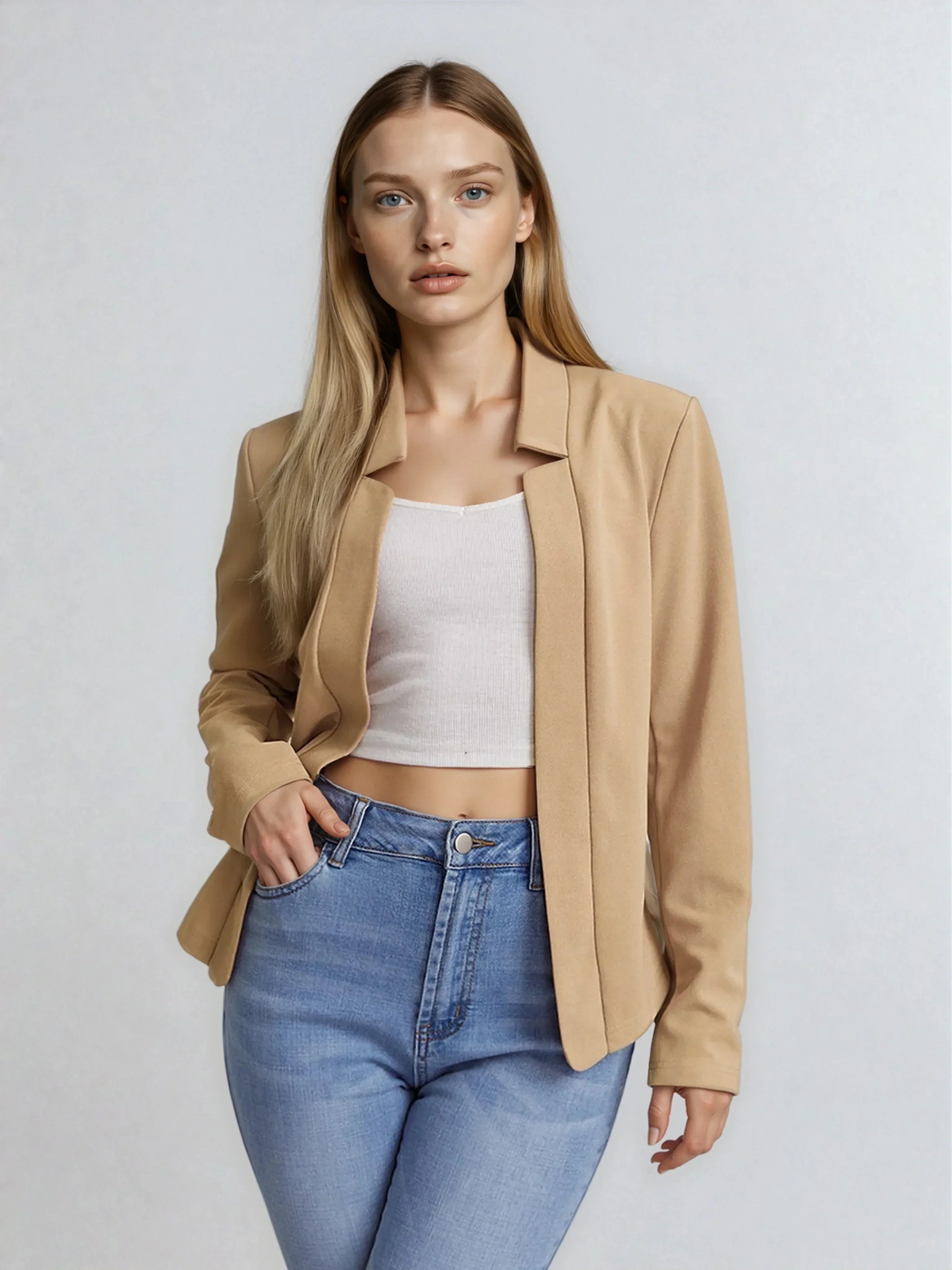 Seyma | Lightweight blazer with open front