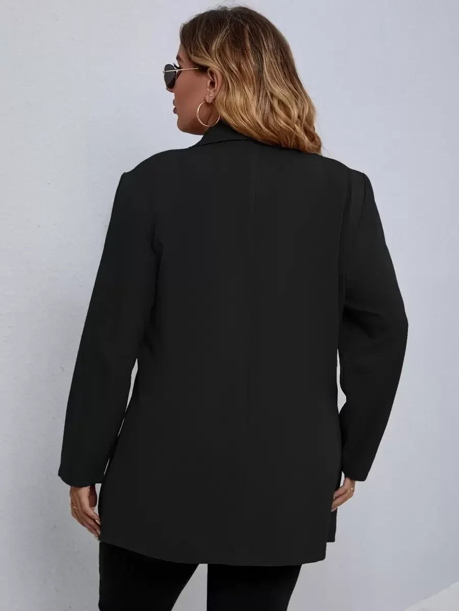 Sadey | +Size blazer with buttons