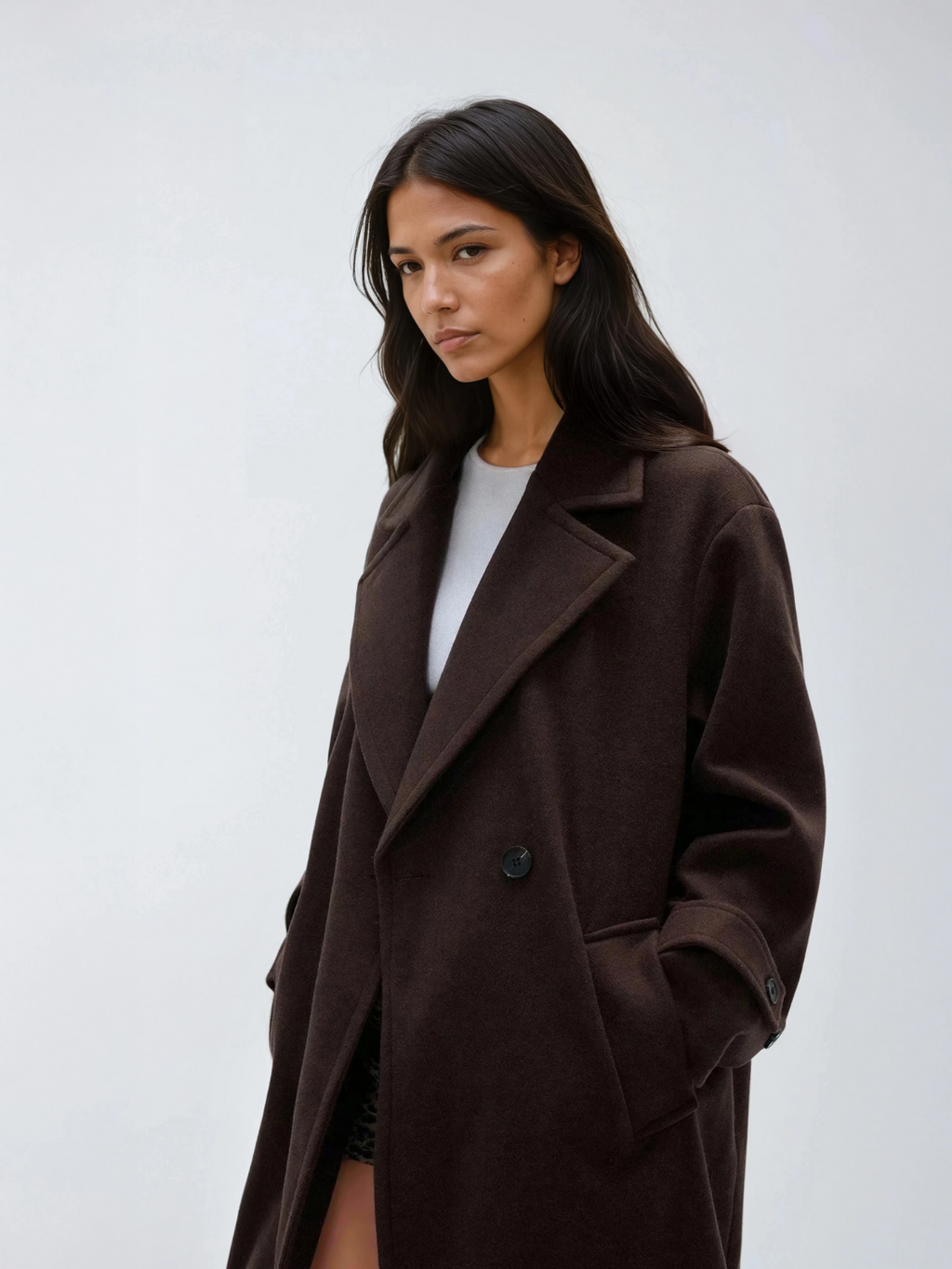 Syfra | Oversized wool blend coat