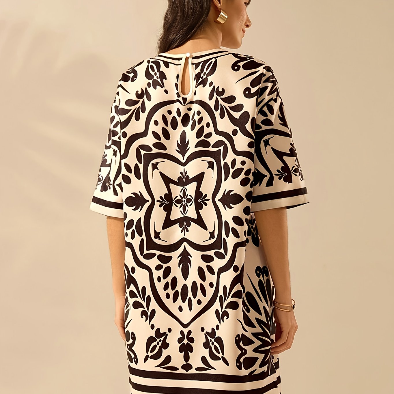 Mabel | Tuniek met split - Boho stijl