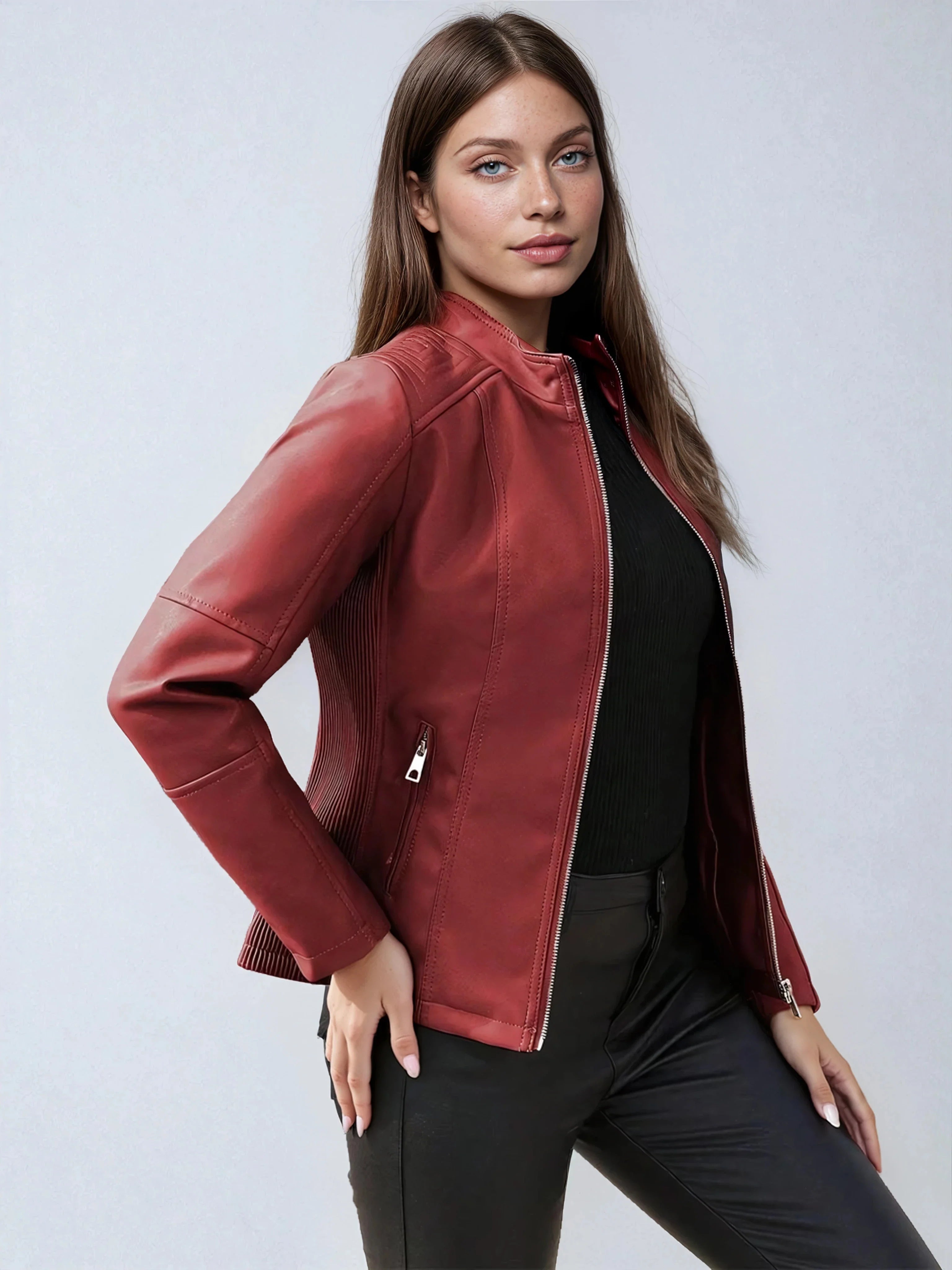 Saray | Biker Jjcket with asymmetric zip