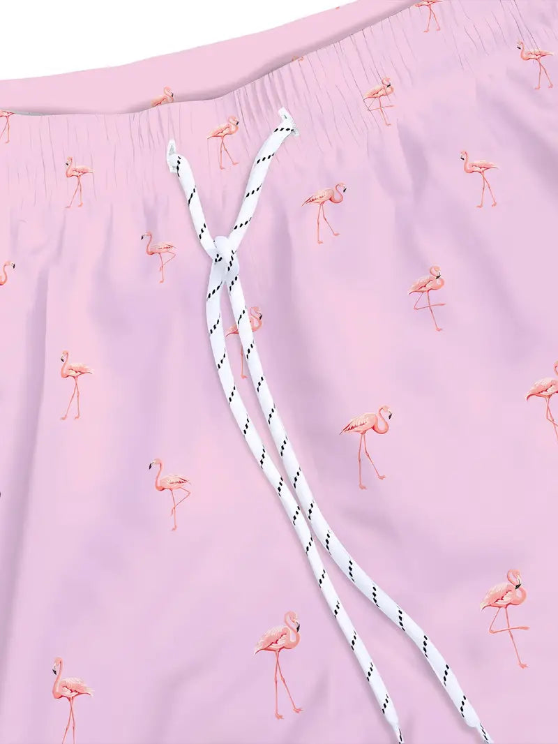 Zwembroek met Flamingo print