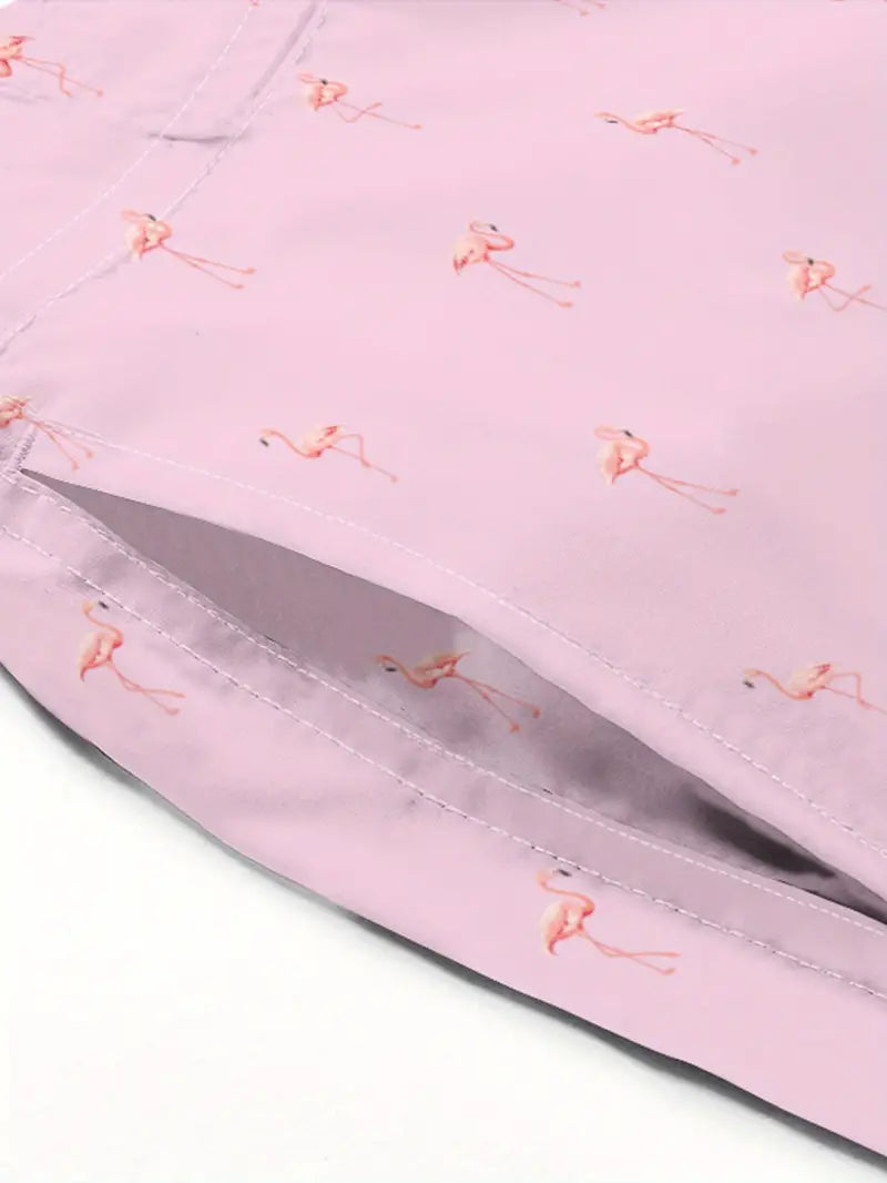Zwembroek met Flamingo print
