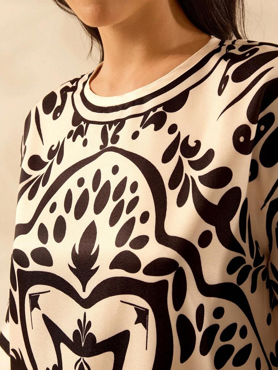 Mabel | Tuniek met split - Boho stijl