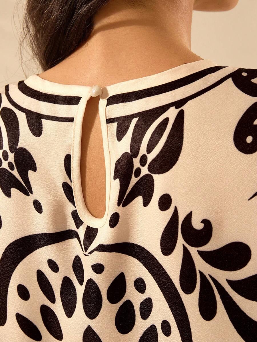 Mabel | Tuniek met split - Boho stijl