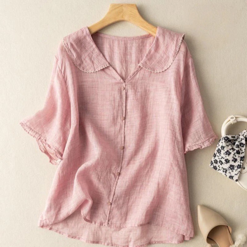 Hazel | Blouse met kraagdetail