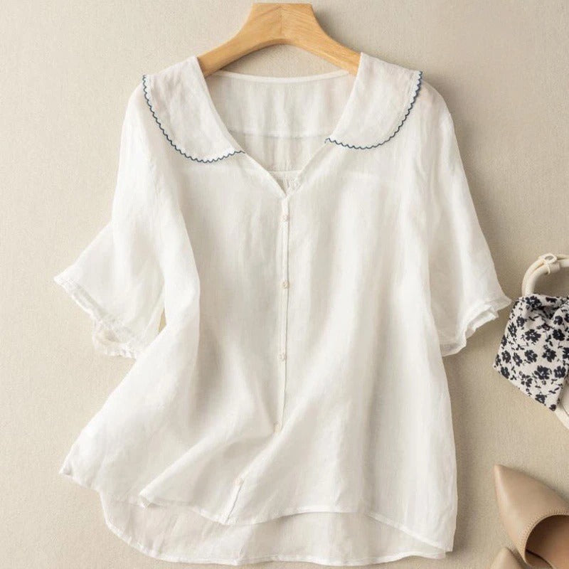 Hazel | Blouse met kraagdetail