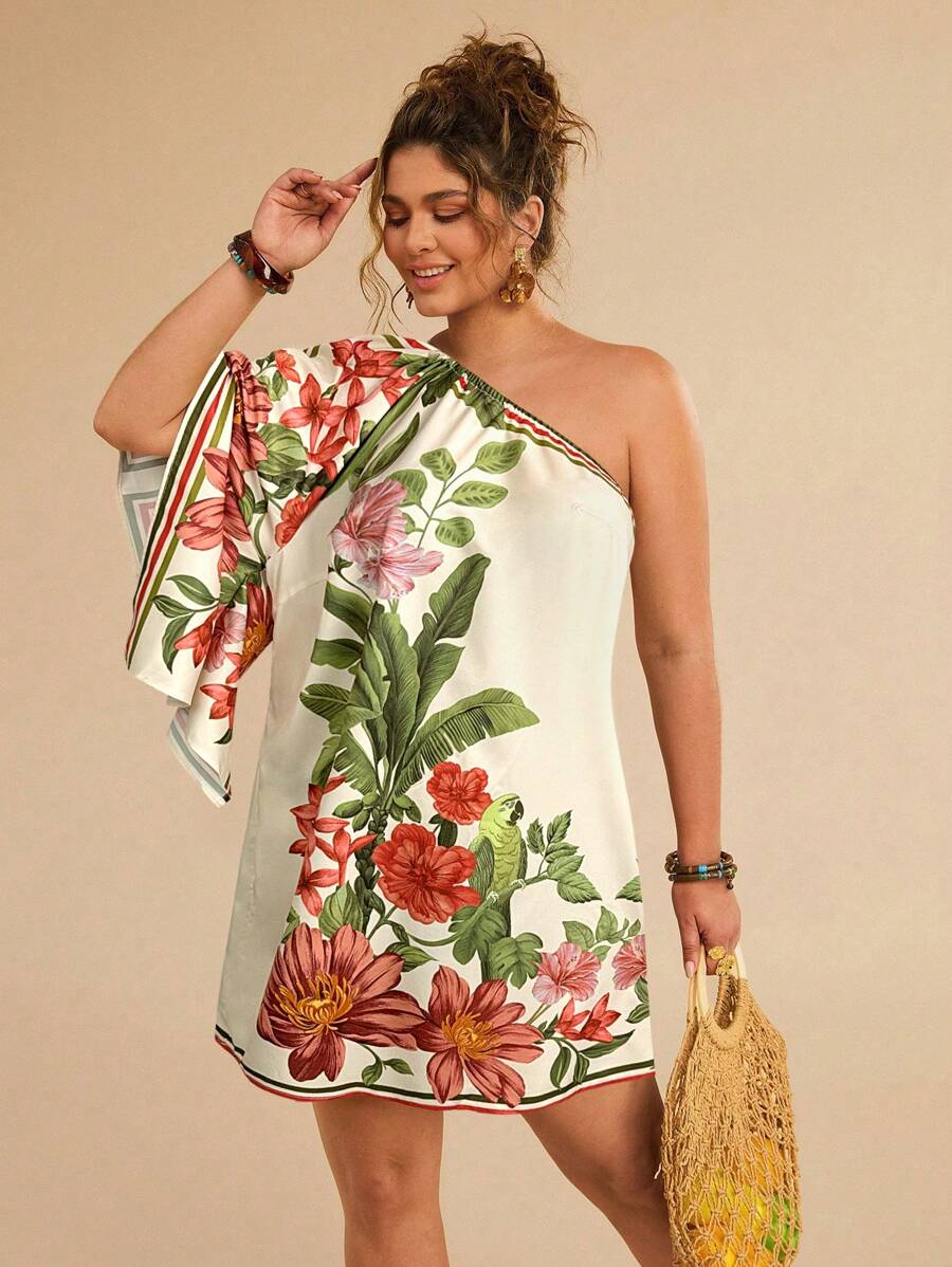 Annie | one-shoulder mini-jurk
